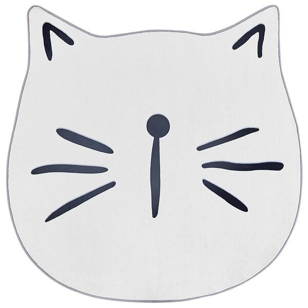 Dětský koberec KITTY Bílá ø 100 cm