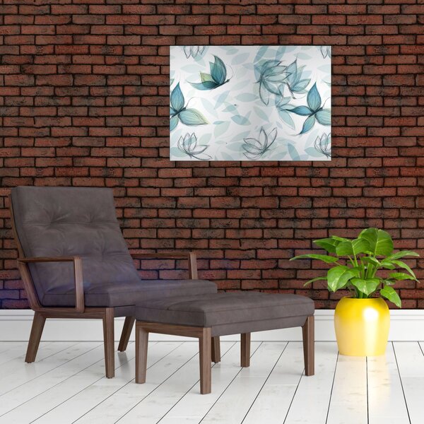 Obraz - Modří motýlci (70x50 cm)
