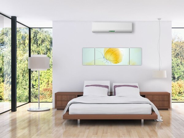 Obraz - Žlutý motýl (170x50 cm)