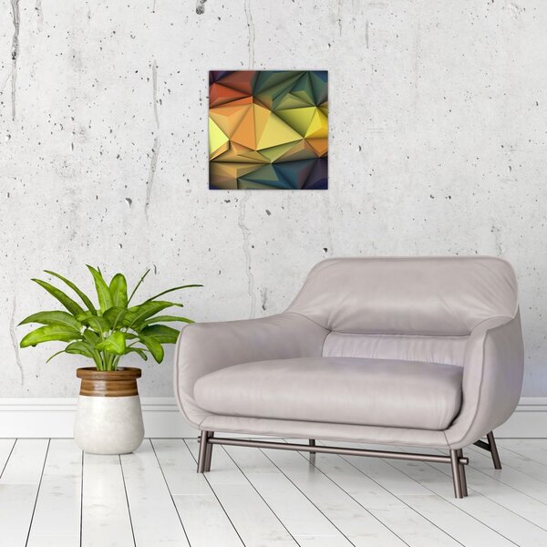Obraz - Polygonální 3D abstrakce (30x30 cm)