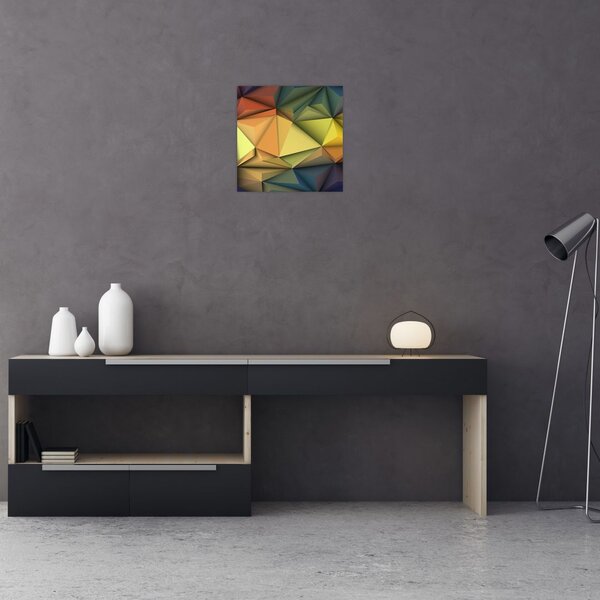 Obraz - Polygonální 3D abstrakce (30x30 cm)