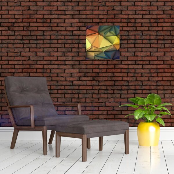 Obraz - Polygonální 3D abstrakce (30x30 cm)