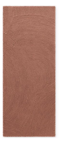 Ručně tkaný vlněný běhoun v terakotové barvě 80x200 cm Calmio – Hanse Home