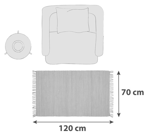 RUČNĚ TKANÝ KOBEREC, 70/120 cm, světle zelená Boxxx - Vlněné koberce