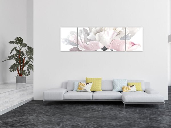 Obraz - Květ růže (170x50 cm)