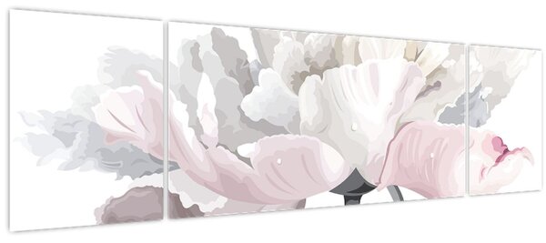 Obraz - Květ růže (170x50 cm)