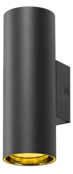 BIG WHITE SLV ASTO TUBE nástěnné přisazené svítidlo, válcové, max. 2x 10 W, černé 1006443