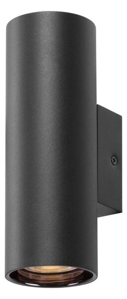 BIG WHITE SLV ASTO TUBE nástěnné přisazené svítidlo, válcové, max. 2x 10 W, černé 1006443