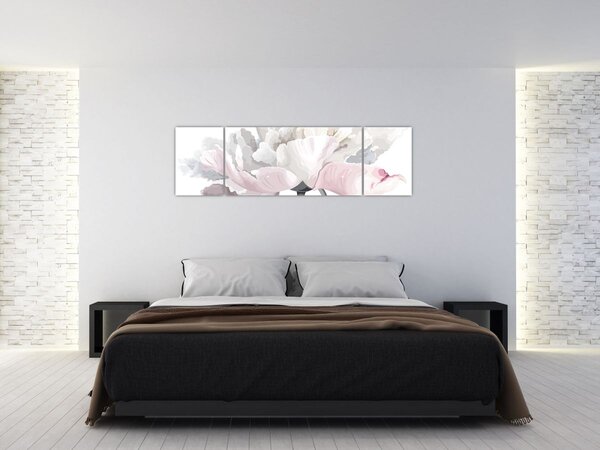 Obraz - Květ růže (170x50 cm)