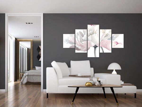 Obraz - Květ růže (125x70 cm)