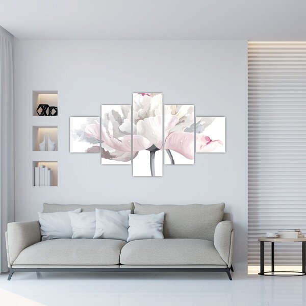 Obraz - Květ růže (125x70 cm)
