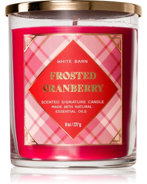 Bath & Body Works Frosted Cranberry vonná svíčka 227 g