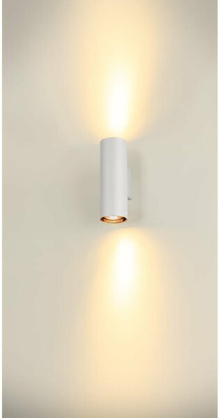 BIG WHITE SLV ASTO TUBE nástěnné přisazené svítidlo, válcové, 2x 10 W, bílé 1006444
