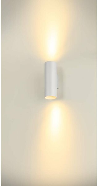 BIG WHITE SLV ASTO TUBE nástěnné přisazené svítidlo, válcové, 2x 10 W, bílé 1006444