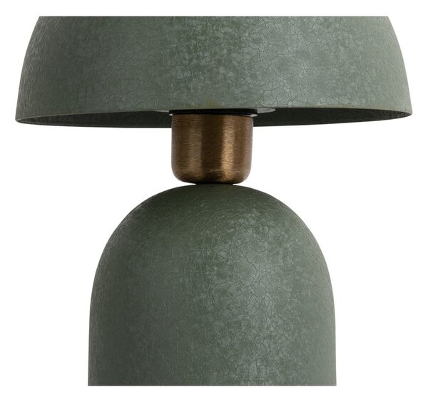 Zelená stolní lampa s kovovým stínidlem (výška 30 cm) Boaz – Leitmotiv