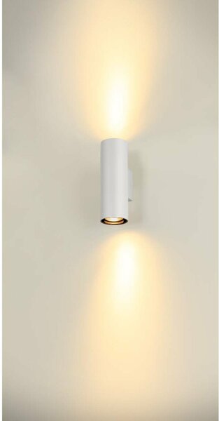 BIG WHITE SLV ASTO TUBE nástěnné přisazené svítidlo, válcové, 2x 10 W, bílé 1006444