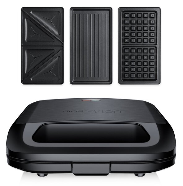 Niceboy Snacker S3 Stainless steel black Toustovač