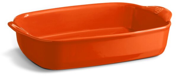 Zapékací mísa ULTIME Toscane oranžová 36,5 x 23,5 cm - Emile Henry (ULTIME zapékací miska 36,5x23,5x7,5 cm oranžová Toscane - Emile Henry)