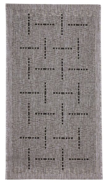Devos koberce Kusový koberec FLOORLUX Silver/Black 20008 – na ven i na doma - 200x290 cm