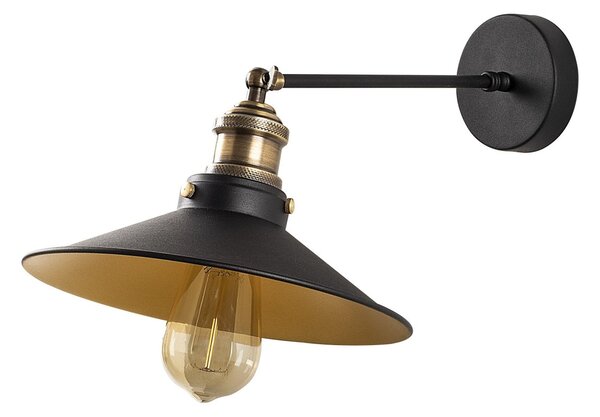 Opviq Nástěnná lampa Saglam I černá/zlatá