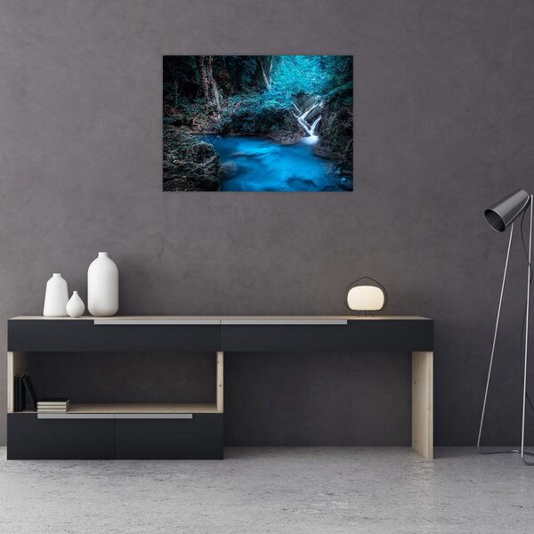 Obraz - Magická noc v tropickém lese (70x50 cm)