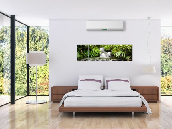 Obraz - Vodopád v deštném lese (170x50 cm)