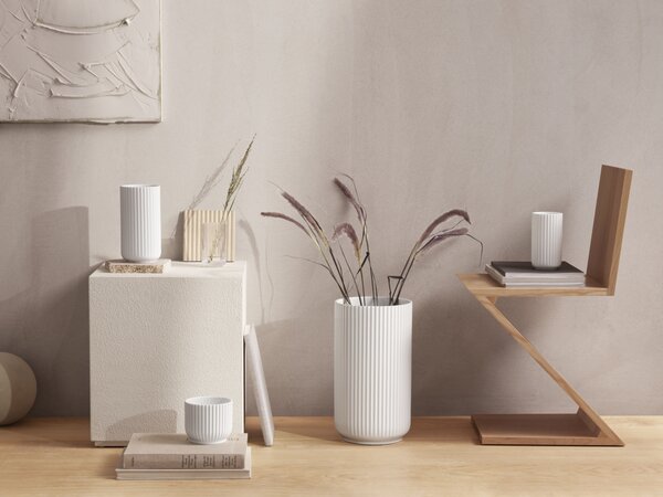 Lyngby Porcelæn Váza Lyngby White Matt - 20 cm LP154