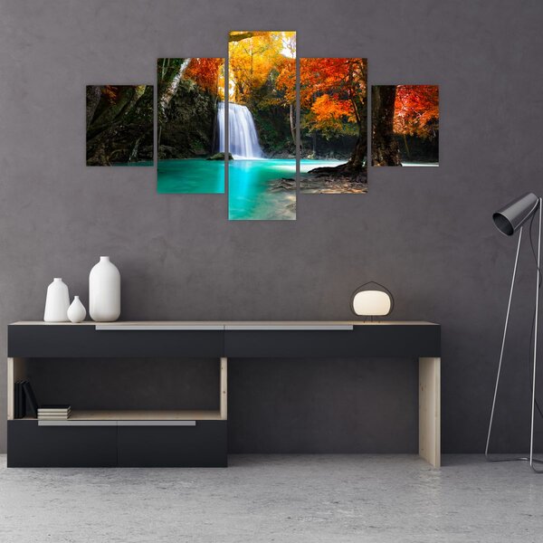 Obraz - Smaragdová laguna (125x70 cm)