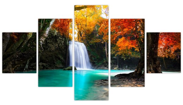 Obraz - Smaragdová laguna (125x70 cm)
