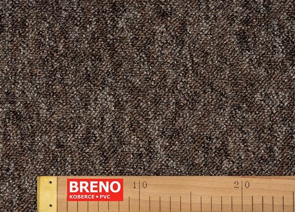 Breno Metrážový koberec ULTRA 46 hnědý, šíře 400 cm, Hnědá