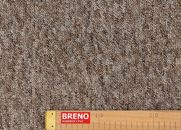 Breno Metrážový koberec ULTRA 47 hnědý, šíře 400 cm, Hnědá