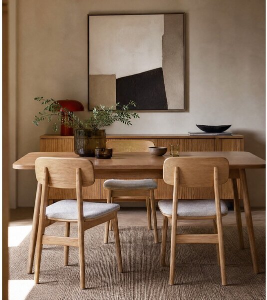 Jídelní židle v béžovo-přírodní barvě Livo – Unique Furniture