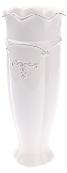 Keramická váza Renaissance bílá, 30 cm