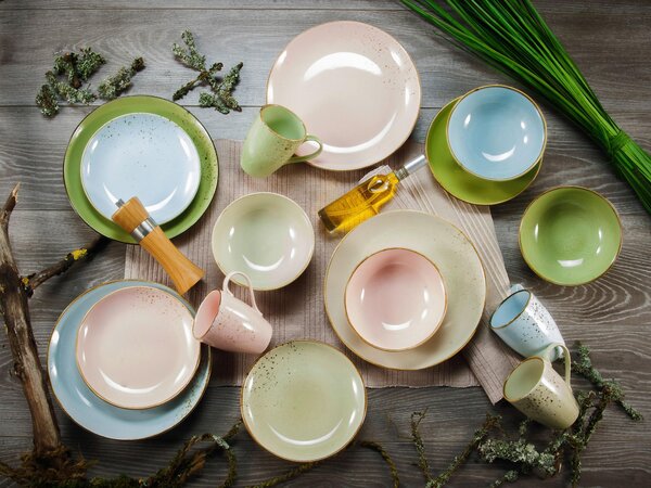 SADA MĚLKÝCH TALÍŘŮ, keramika, 27 cm Creatable - Online Only nádobí, Online Only