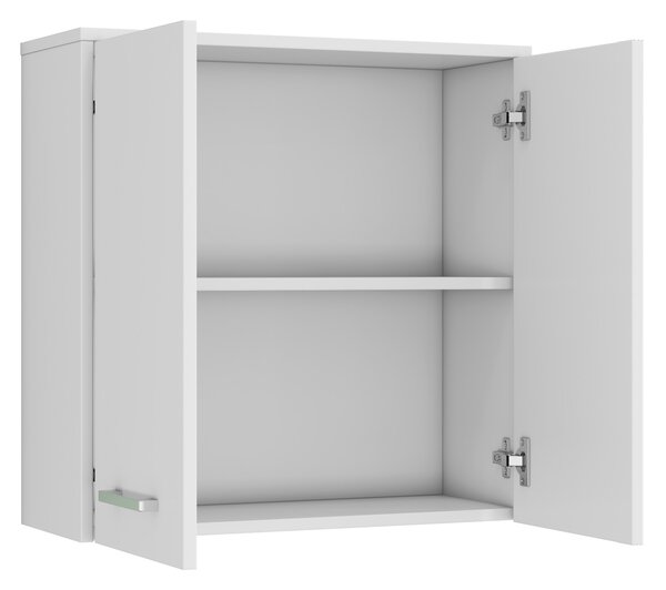 Závěsná koupelnová skříňka Houseland Fin 01 bílá