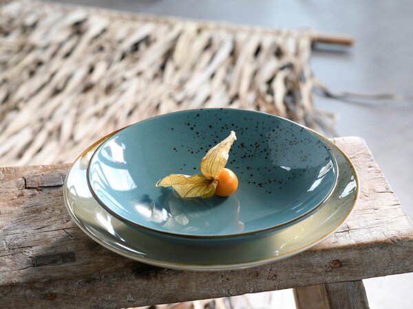 SADA HLUBOKÝCH TALÍŘŮ kamenina keramika 22 cm Creatable - Kolekce nádobí, Online Only