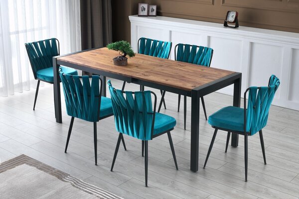 Hanah Home Jídelní rozkládací stůl Silva 120/187 cm borovice atlantská