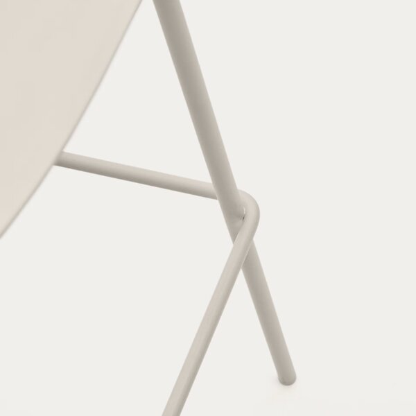 Kave Home Béžová plastová barová židle Altea 75 cm