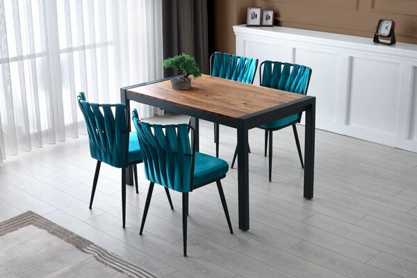 Hanah Home Jídelní rozkládací stůl Silva 120/187 cm borovice atlantská