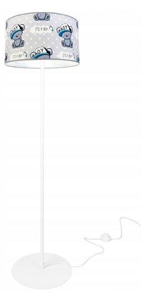 Dětská stojací lampa Cone, 1x textilní stínítko se vzorem, (výběr ze 2 barev konstrukce), o