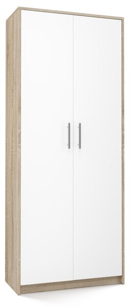 TP Living Kancelářská knihovna OLIV 2D dub sonoma / bílá