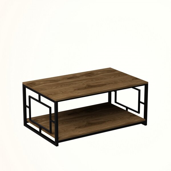 Hanah Home Konferenční stolek Kelvin 120 cm ořech/černý
