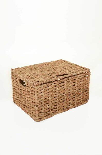 Regálový koš SECCHIO, vodní hyacint, 43x32x23 cm, natur, outlet