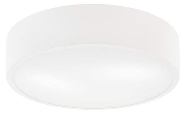Bílé stropní svítidlo se skleněným stínítkem - LAMKUR