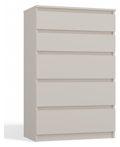 Komoda Malva 5 zásuvek - béžová