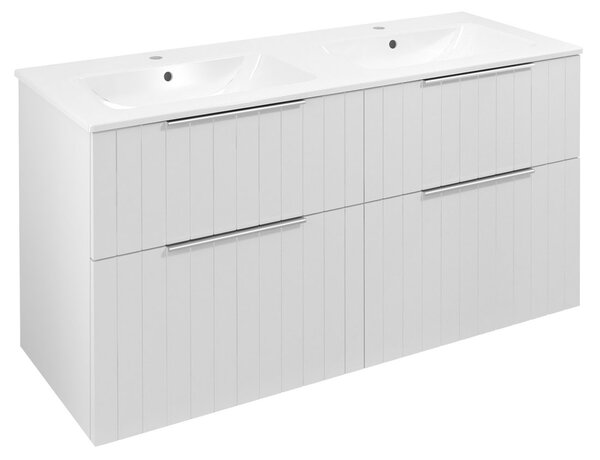 Sapho Sapho, CIRASA STRIP umyvadlová skříňka 118,4x64x46cm, bílá matná, CR121-3131S-21