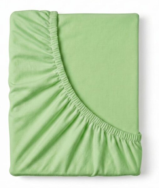 Kvalitex Jersey prostěradlo dětské světle zelené 60x120cm
