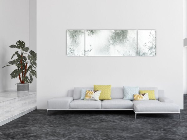 Obraz abstrakce listů (170x50 cm)