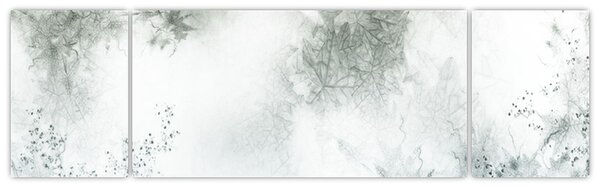 Obraz abstrakce listů (170x50 cm)