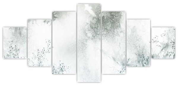 Obraz abstrakce listů (210x100 cm)